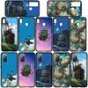 Чехол для iPhone 16 15 Xiaomi Redmi Note 14 13 12 11 Pro Max X 8 16e Samsung Galaxy S25 S24 S23 Moto OPPO Huawei Howls Ходячий замок Чехол для телефона