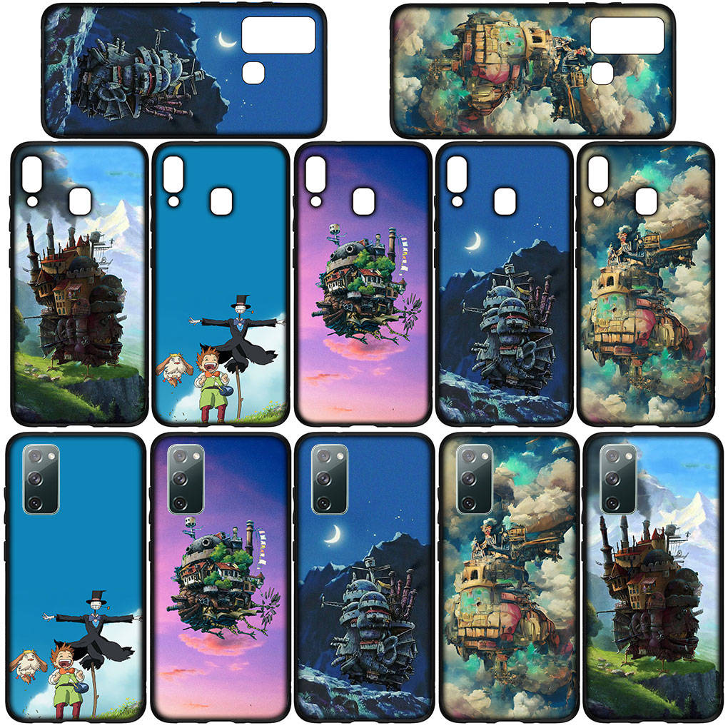 Чехол для iPhone 16 15 Xiaomi Redmi Note 14 13 12 11 Pro Max X 8 16e Samsung Galaxy S25 S24 S23 Moto OPPO Huawei Howls Ходячий замок Чехол для телефона
