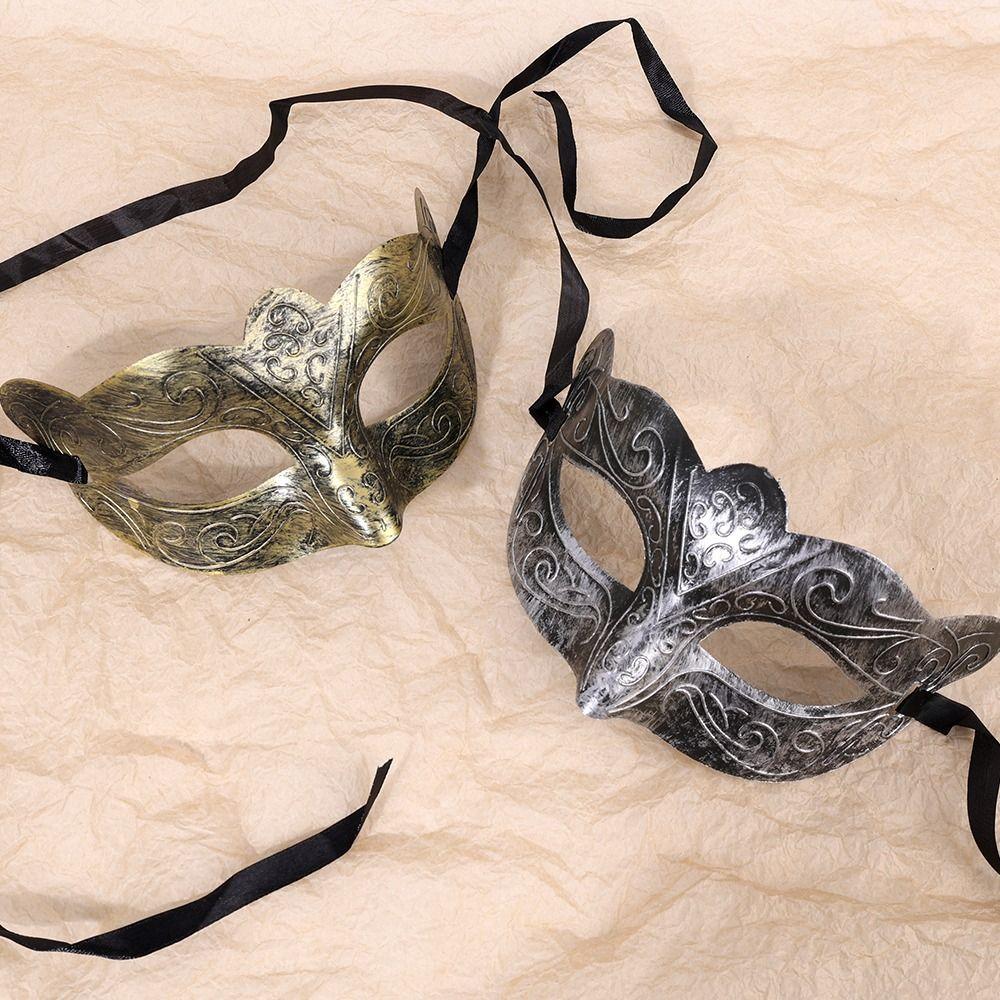 Half Face Halloween Mask Cartoon Props Cosplay Mask Carnival Masquerade Mask  Men