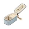 Mini Portable Jewelry Box with Keychain Earrings Necklace Ring Storage Box Velvet Travel Organizer Jewelry Case Hanging