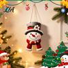 Decorative Wooden Shapes Christmas Snowman Sign, Farmhouse Rustic Winter Door Decor, Hanging Decor Welcome Plaque for Front Wall And Window