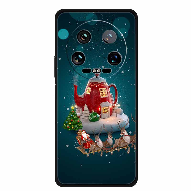 Рождественский чехол для телефона Xiaomi 14 Ultra Pro, чехол из мягкого силикона, роскошная крышка с оленем для Xiaomi 13 Ultra Pro, задние чехлы Coque 14pro