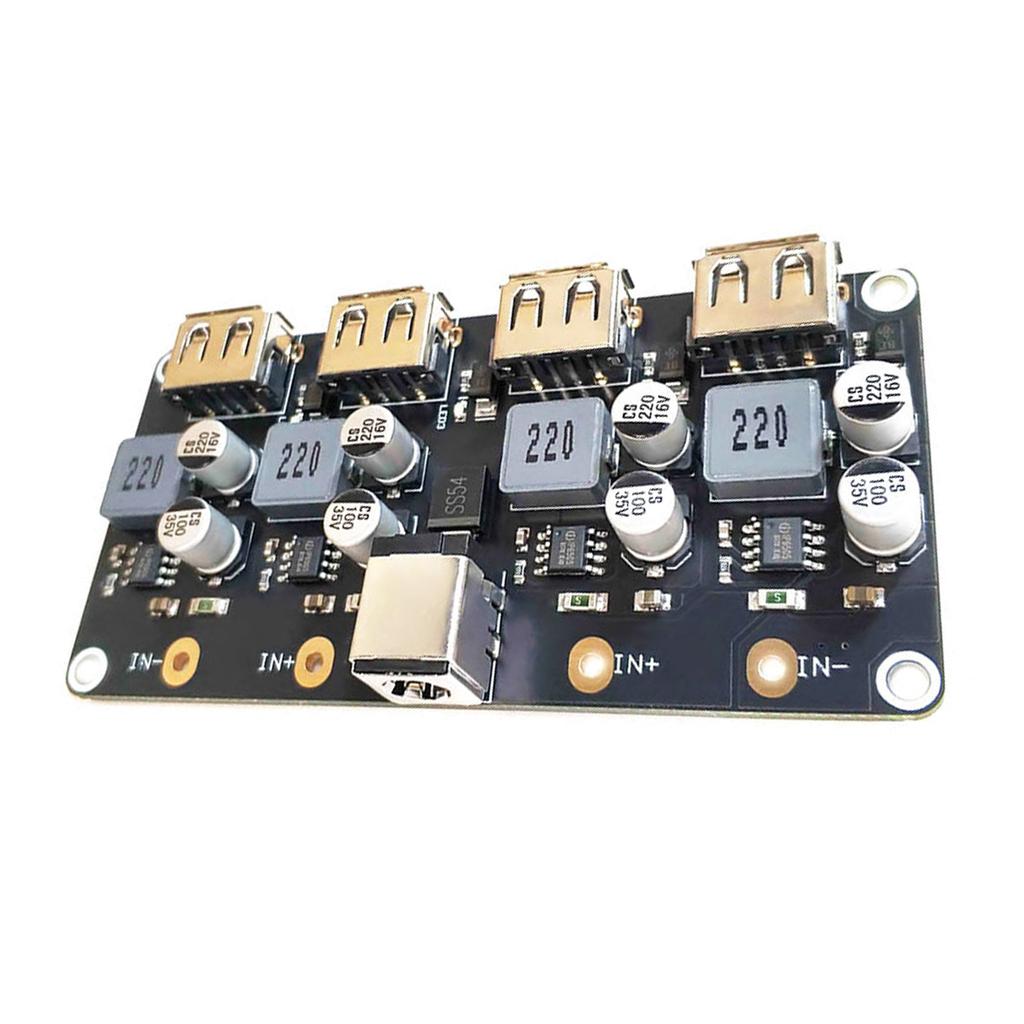 USB QC3.0 QC2.0USB понижающий преобразователь для быстрой зарядки, эффективный источник питания для нескольких устройств, вход 12 В 24 В