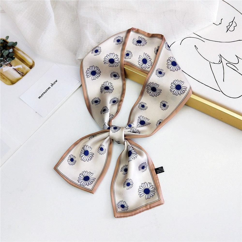 Pingjiao новый стиль весна и осень профессиональное украшение универсальный маленький шелковый шарф женский шарф узкий длинный ремень для волос галстук сумка пояс