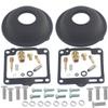 2 Sets For Yamaha XV750 Virago 750 Carburetor Repair Kit Plunger Diaphragm Kit