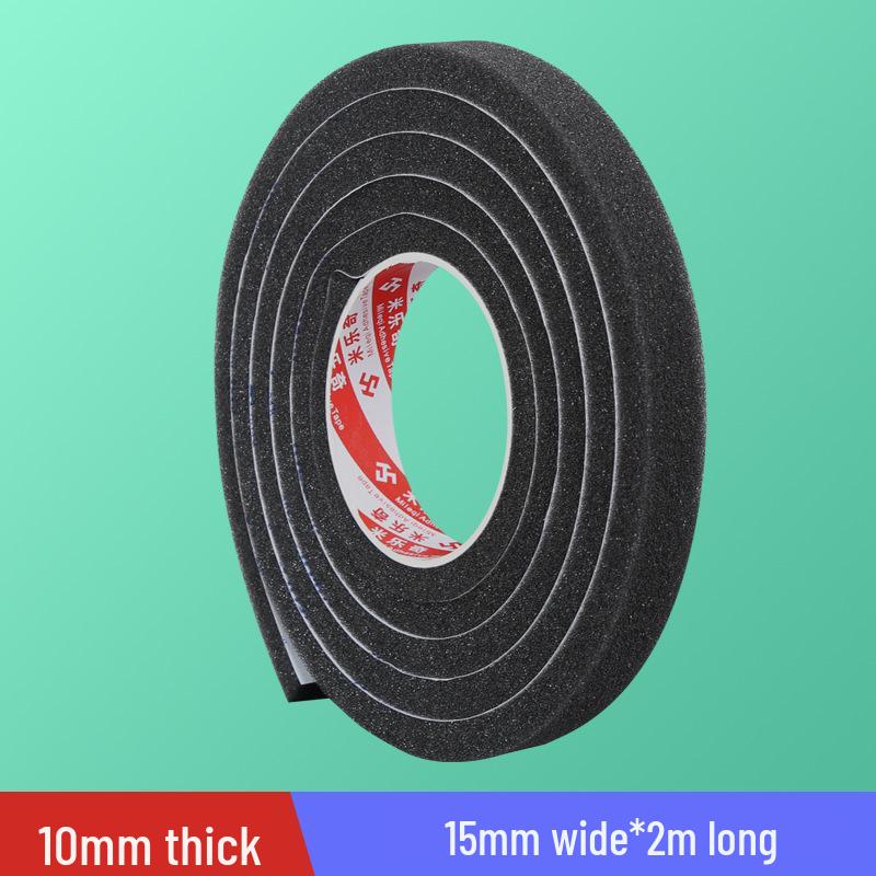 Black Soft Sponge Sealing Strip for Soundproof, Windproof, Shockproof Glass and Sliding Doors or Windows