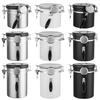 1 комплект, герметичная банка из нержавеющей стали, 1200/1500/1800 мл, односторонний клапан CO2, практичная герметичная банка для кофе, чайные листья с крышкой