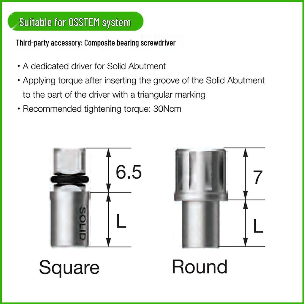 OSSTEM Implant Wrench & Composite Dental Screwdriver
