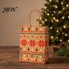 Holiday Party Favor Bags 12PCS Christmas Paper Gift Bags, Sturdy Festive Goodie with Handle, Decorative Treat Packaging for Presents And Favors