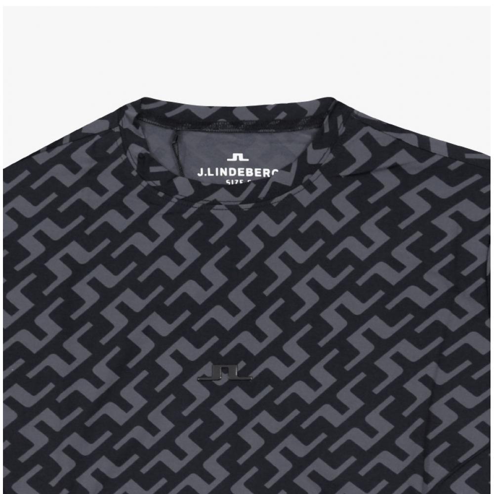 J.lindeberg Мужская футболка для гольфа с длинным рукавом Tor PrinT Slim Fit gmjT11138 W088