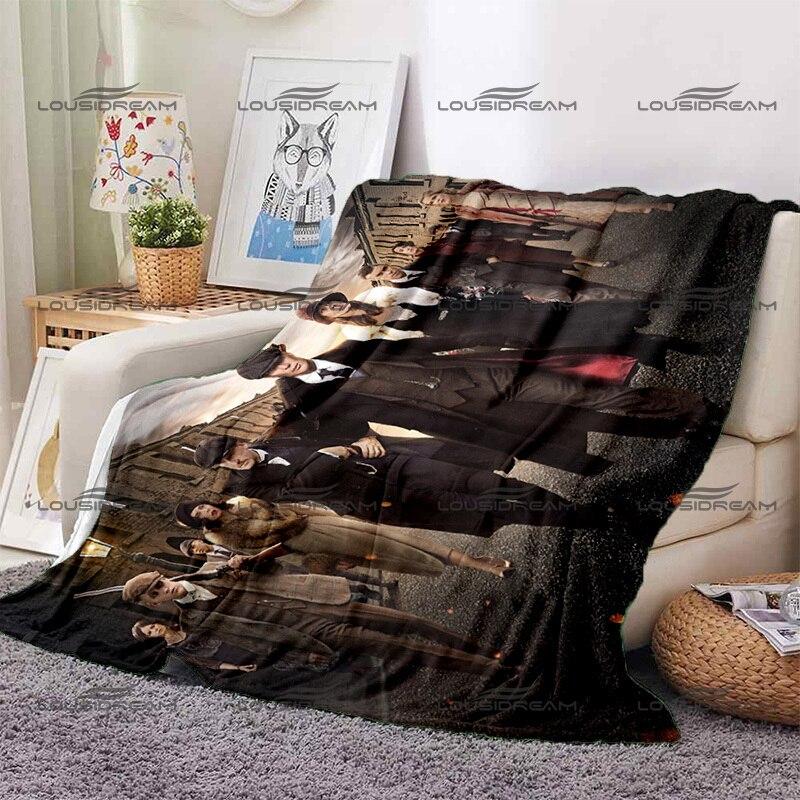 Crusader Cross Pattern Blanket Templar Knights Warm Flannel Thin Blanket Portable Home Travel Office Lunch Break Blanket