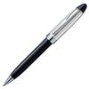 AURORA Ballpoint Pen Epsilon Silver Silver Cap Black Regular Import Product Body Oil-based B34-CN Size 139mm/BP/31g