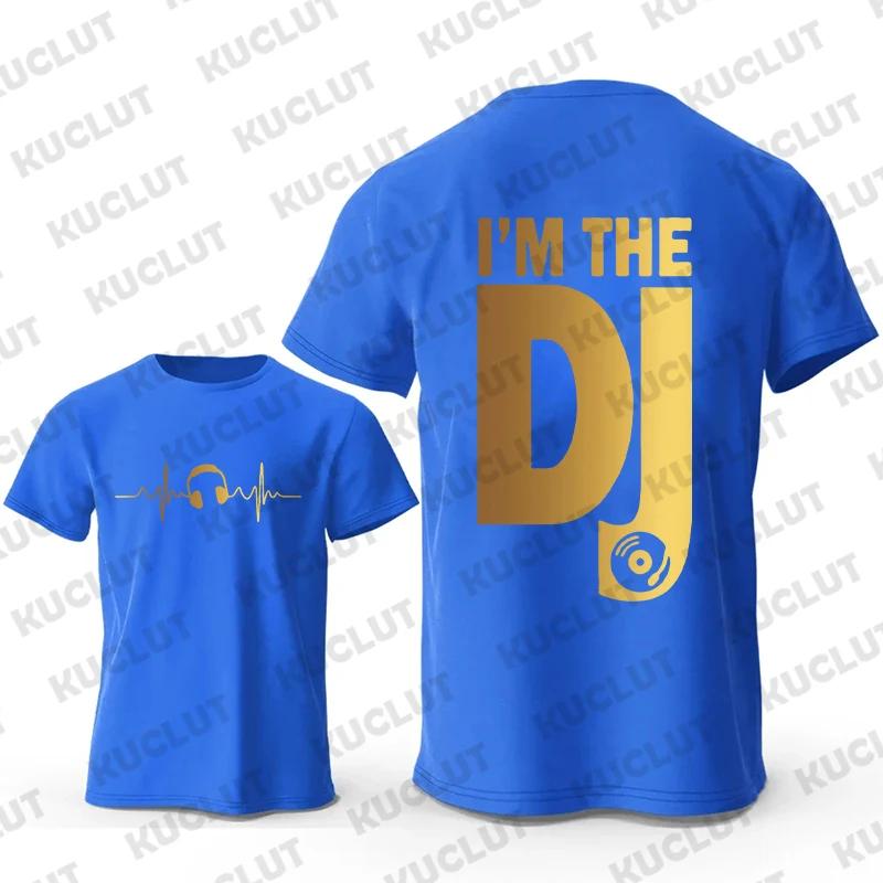 DJ Headphone Print T Shirts Turntablist Graphic Men's Street Streetwear Short Sleeve Recorded Music Gifts Tee T-shirt Clothing