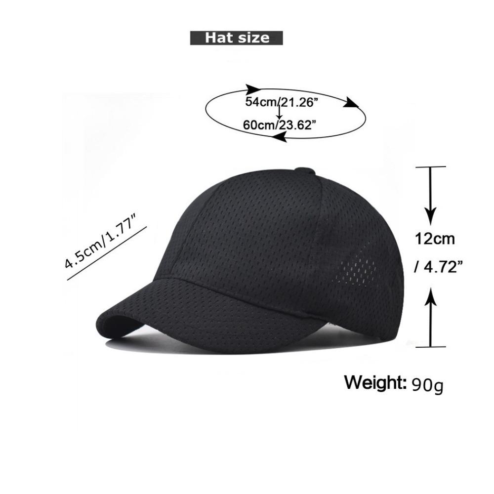 Quick Drying Mesh Cap Breathable Trucker Caps Versatile Short Brim Baseball Cap  Unisex