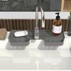 Подставка для поддона с ручкой крана и раковиной, силиконовый коврик для крана, держатель для губки для мыла для кухонной раковины, аксессуары, гаджеты