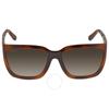Grey Rectangular Ladies Sunglasses Sf1018s 214 59