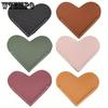6pcs Leather Heart Bookmarks Cute Corner Bookmark Corner Page Book Accessories for Reading Lovers Book Markers