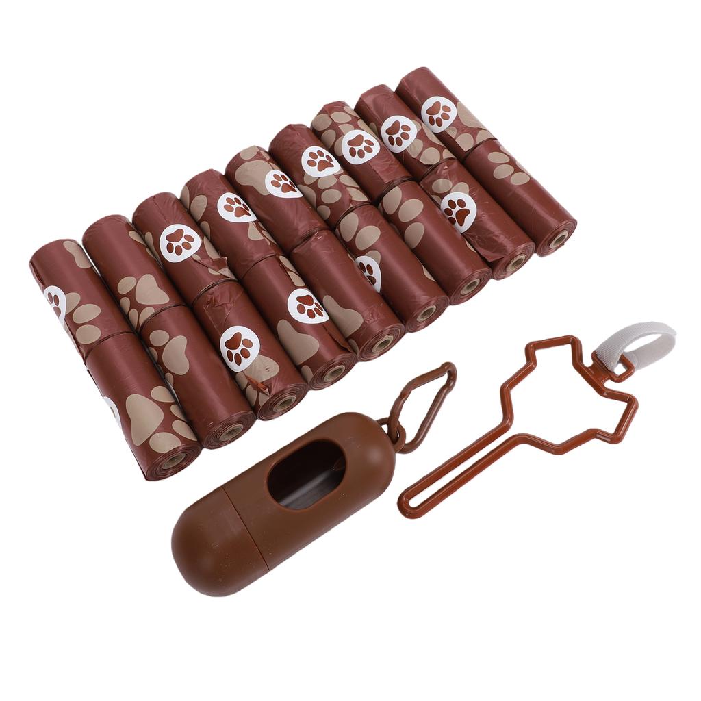18 Rolls Dog Waste Bags Thick Waterproofing Leak Proof Scented Dog Waste Bags with Dispenser and Clip
