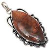 Подвеска Агат Драгоценный Камень Подарок Для Нее Серебряные Украшения 2.25"