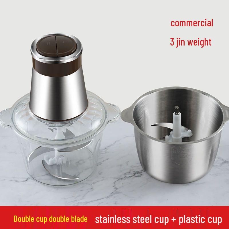 Electric Garlic Mincer and Paste Maker - Multifunctional Grinder for Garlic and Meat