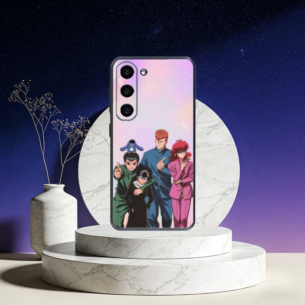 Чехол для телефона Y-Yu H-HakushoS Для Samsung Galaxy A73,A72,A71,A70,A53,A52,A51,Другие Мягкий черный чехол