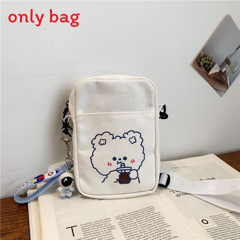 Canvas Small Crossbody Bag With Zipper Closure For Daily Use Womens Fashion
