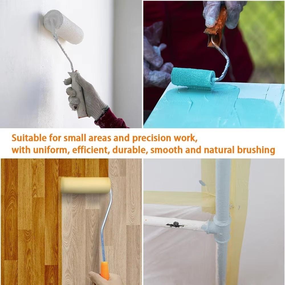 11Pcs/Set Polyester Blend Paint Roller Kit Small Corner Paint Roller Sponge  Commercial Use