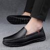Popular First-layer Cowhide Men's Casual Shoes Genuine Leather Leather Shoes Doudou Shoes Men's Shoes One-pedal Lazy Driving Shoes