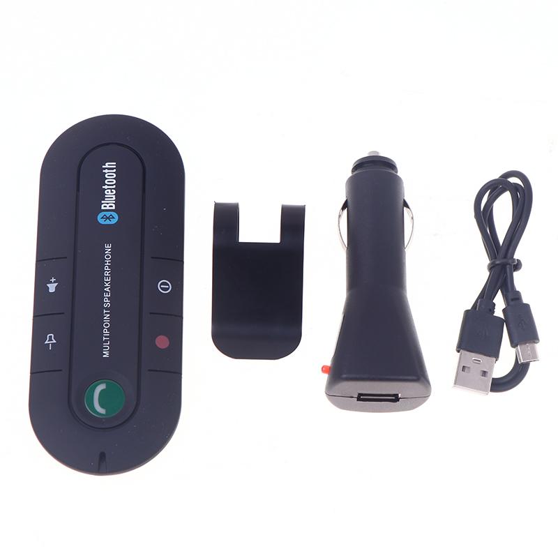 Car Mini Speakerphone Sun Visor Clip Universal Bluetooth Handsfree Car Kit Wireless Bluetooth Mp3 Music Player Adapter