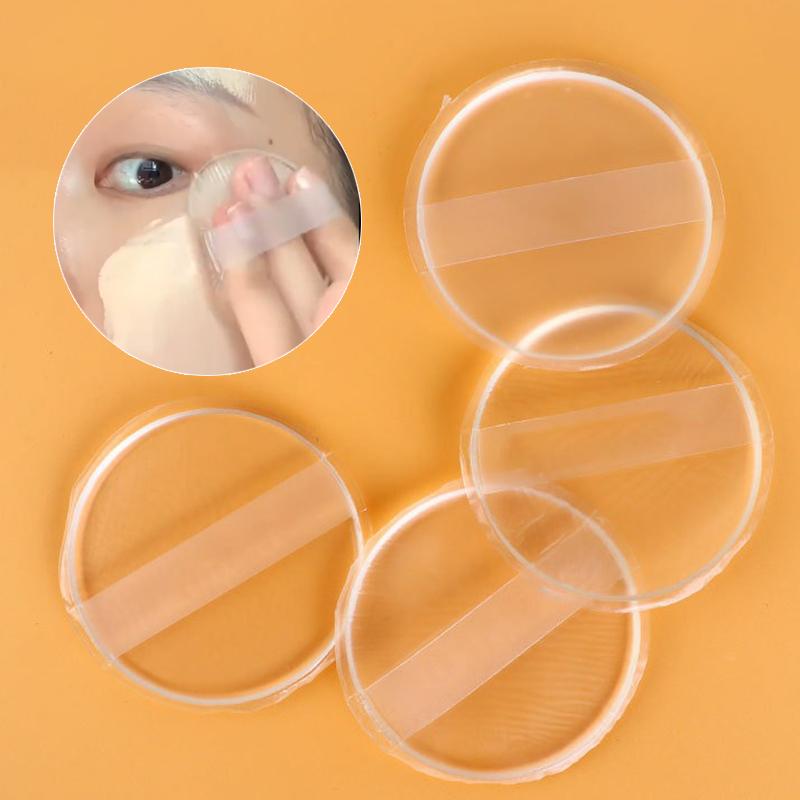 Round/Triangle Silicone Gel Cosmetic Puff Transparent Soft Elasticity Puff Sponge Foundation Cream No Powder Eating Powder