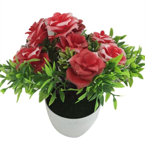 1Pc Potted Artificial Flower Stage Garden Wedding Home Party Decoration Props