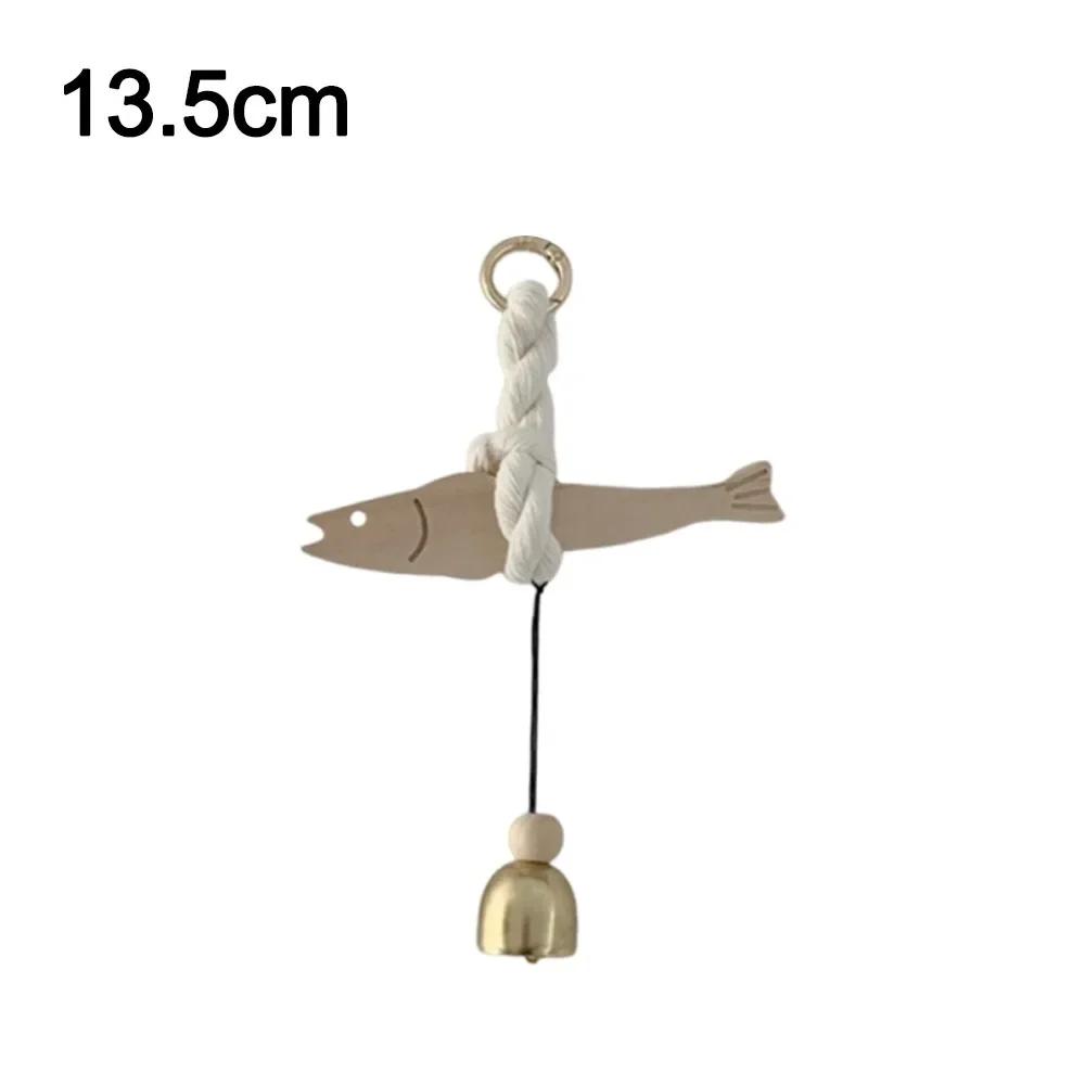 Funny Wooden Door Pendant Ultra-thin Fish Car Ornament Lightweight Saves Space Wall-mounting Fish Hangable Pollack Charm Crafts