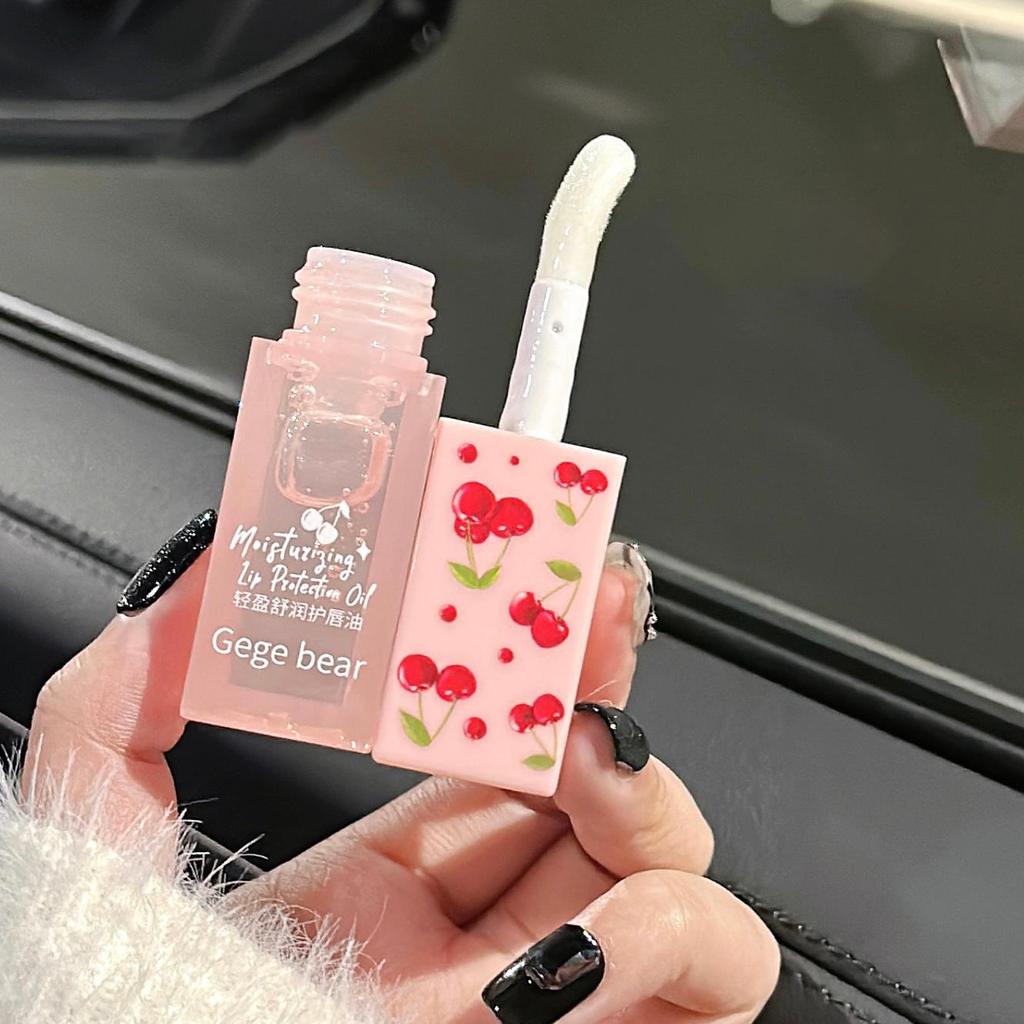 Увлажняющий бальзам для губ Crystal Jelly Lip Oil увлажняет и уменьшает линии губ на основе красного блеска для губ Lady