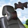 Pu Car Seats Neck Pillow Breathable Auto Head Neck Rest Cushion Neck Support Cervical Headrest Soft Car Pillow Backcolor Random