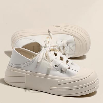 Милые женские туфли с большой головой, осенние, толстые, белые, Baita, дышащие, повседневные, для женщин