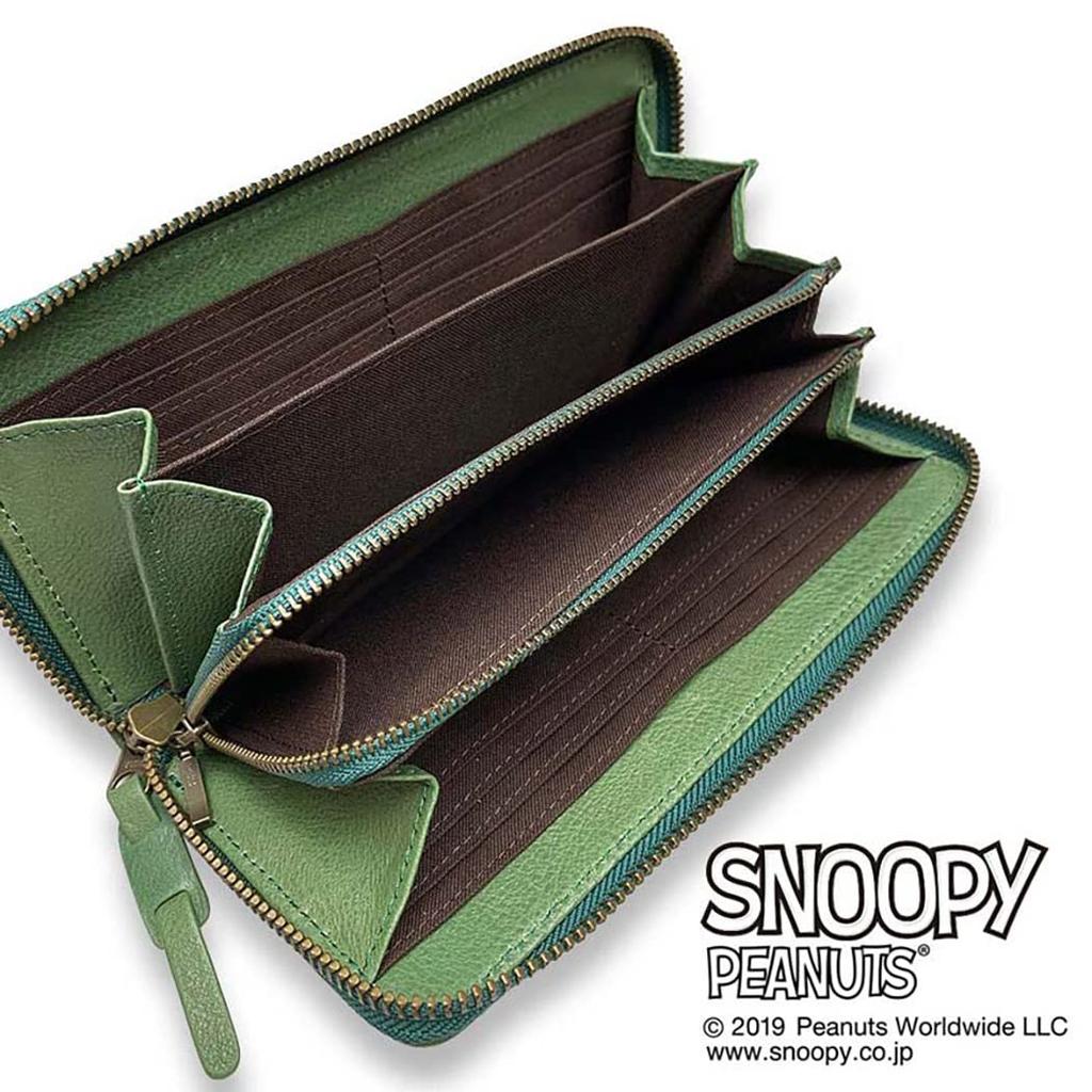 PEANUTS SNOOPY Круглый кошелек-клатч, Верблюжий, 73053, Коровья кожа, Итальянская кожа, Унисекс (Верблюд)