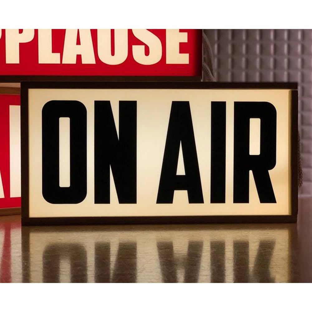 ON AIR Light Sign LED Studio Recording Sign For Studio/Home Studio/Company/Desk Decor, Wireless Remote Control Up Lighted Broadcast Warning Sign