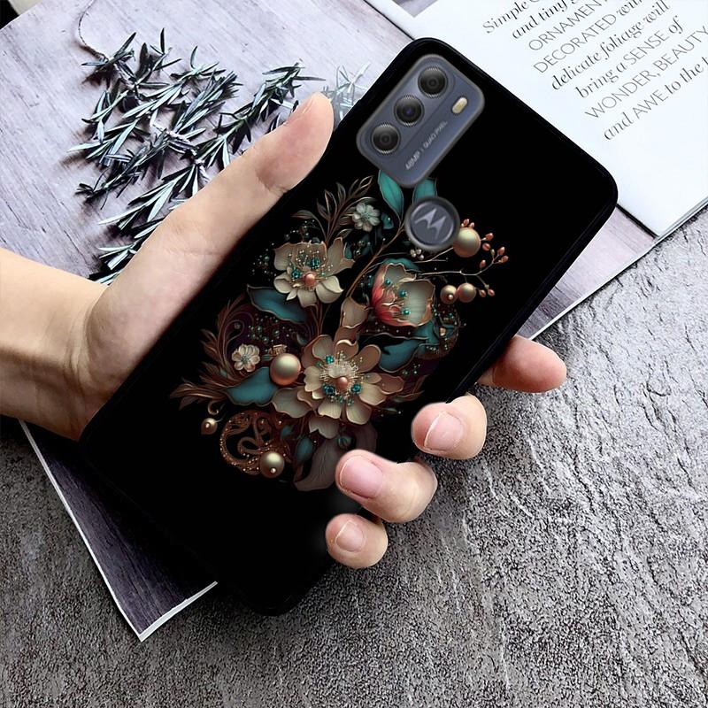Wild Flower Phone Case For Moto G84 G22 G32 G42 G52 G62 G53 G72 G60 G60S G100 G10 G20 G30 G13 G50 G 5G G Pure