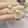 Французские ретро-серьги из металла с овальным вырезом – Роскошные высококачественные модные украшения для женщин