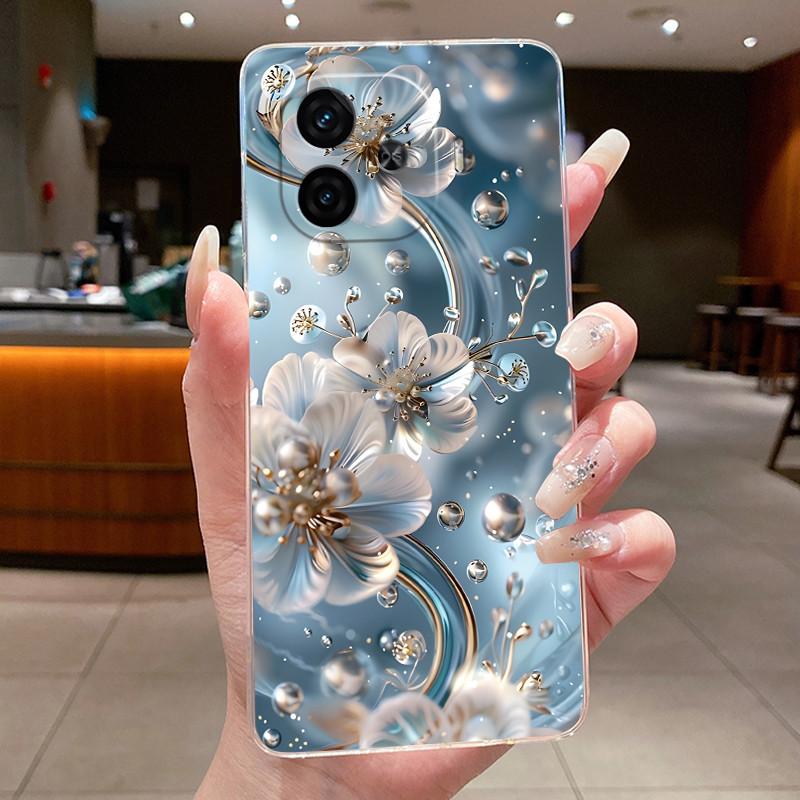 Case For Vivo IQOO Z9 Turbo Turbo+ Neo 10R Capa Flower Butterfly Protective Shell For Vivo Y200 GT Soft Silicone TPU Phone Cover