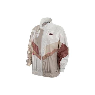 Куртка с длинным рукавом и воротником-стойкой с логотипом и молнией Женская верхняя одежда Summit-White DX6288-121