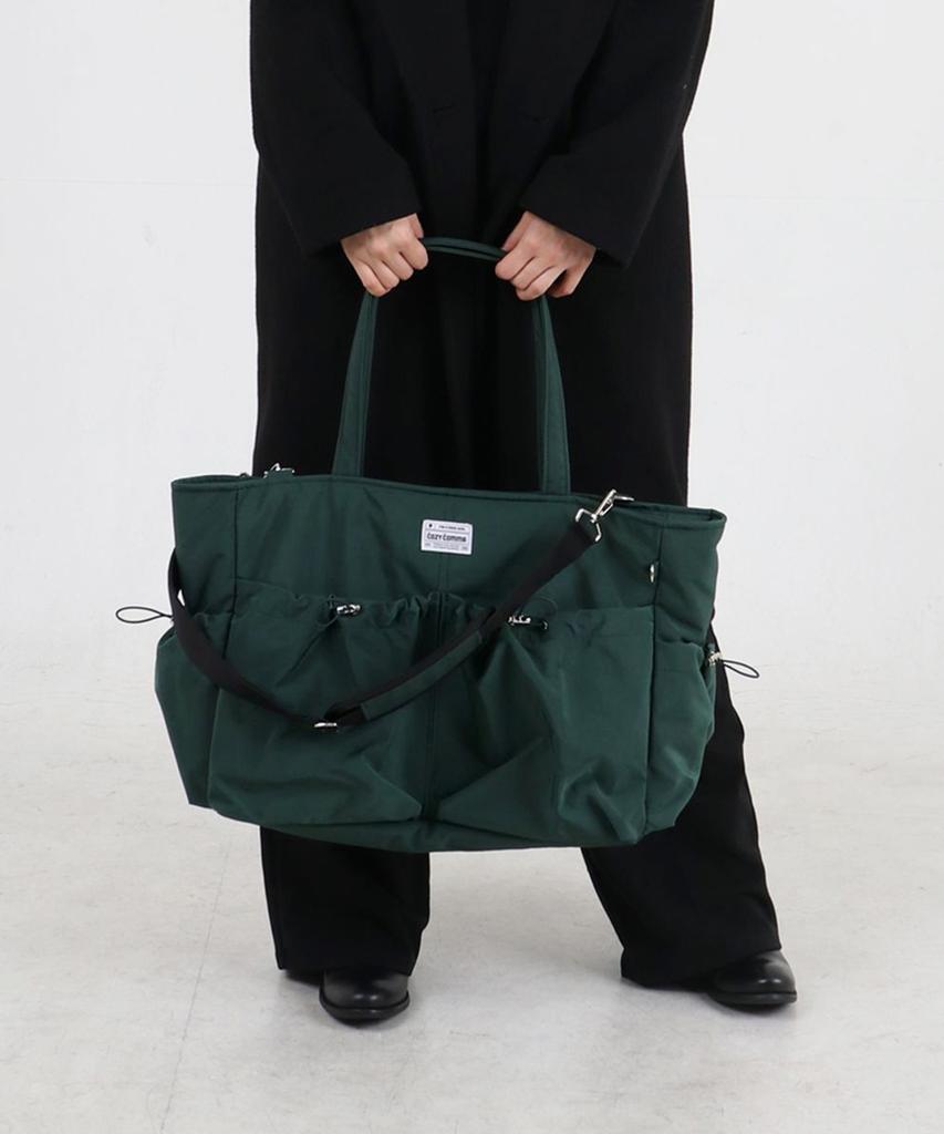 Cozycomma 17-Pocket Nylon Peddler Bag_Cozy Bag [Deep Green]
