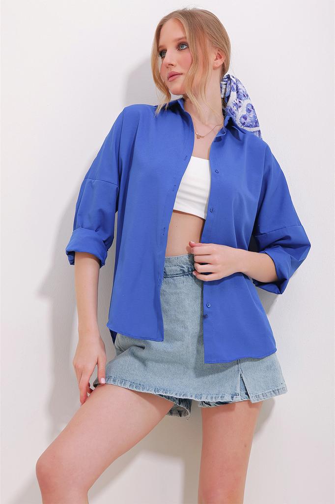 Женская рубашка, модная бежевая базовая рубашка из хлопка нового сезона с манжетами