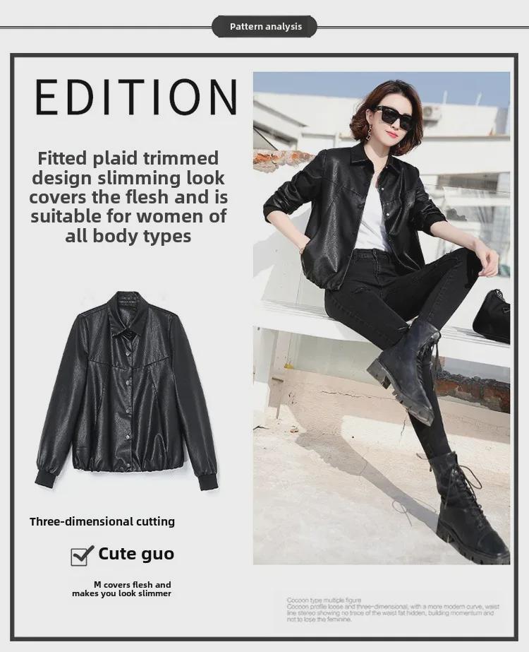 Высококачественная куртка из натуральной овчины для женщин - коллекция весна/осень 2025 г.