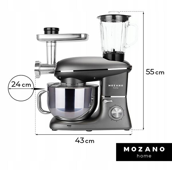 Robot Kuchenny Planetarny Maszynka Do Mięsa Mikser Blender 6,2L + Przepisy