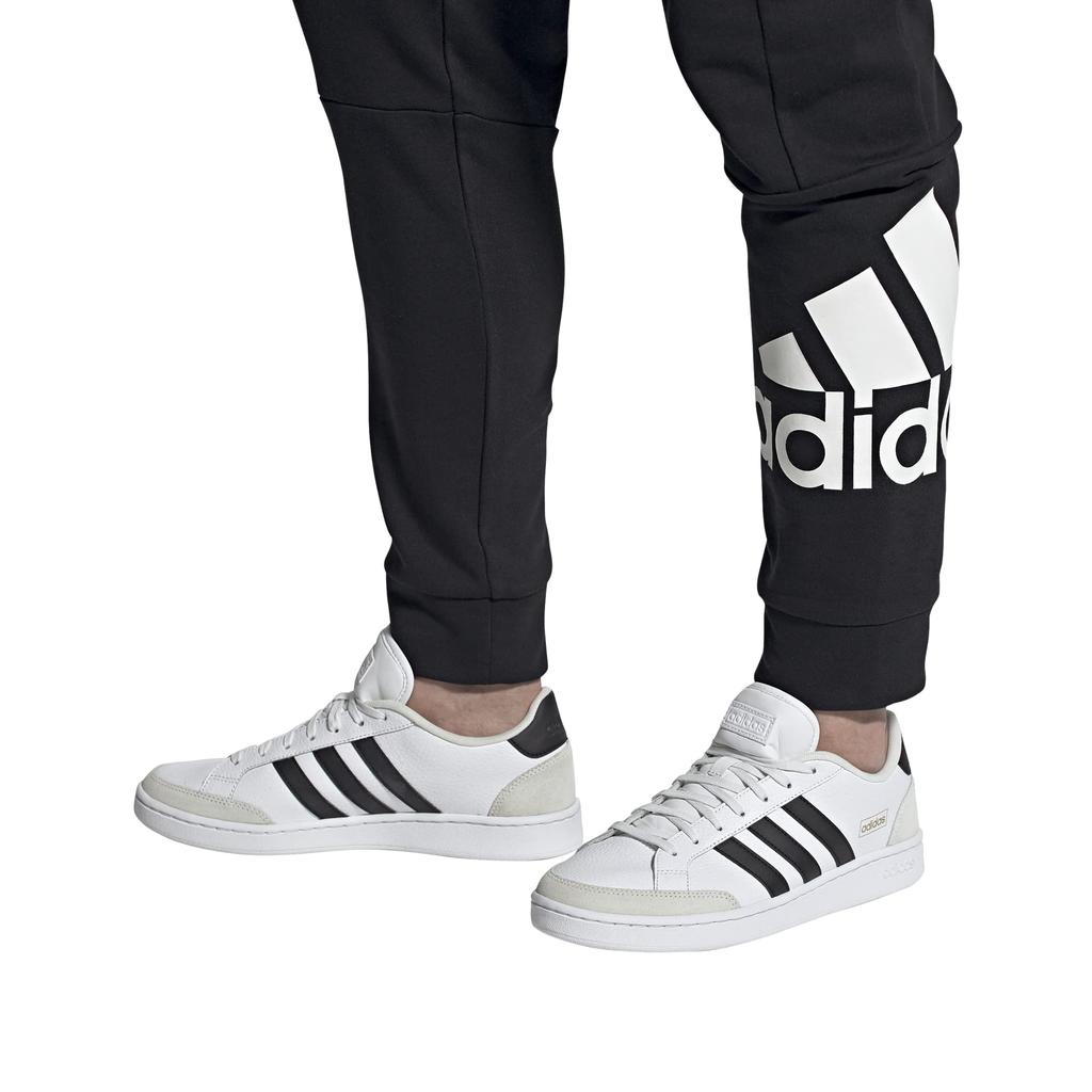 Adidas Grand Court SE Серые Мужские Кроссовки, Белый/Core Black/Orbit (FW3277), 27.5cm