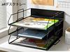 YFS A4 Letter Case 3 Tiers Square 2 Envert Tray A4 Настольный лоток Открытый лоток Широкий лоток для документов Полка для документов Хранение каталогов Хранение документов в офисе