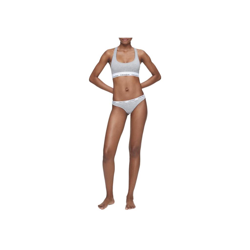 Calvin Klein FW22 Твердые логотипы жаккардовые сексуальные незаметные стринги нижнее белье 3 шт. в упаковке женское нижнее белье QD3588-999