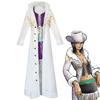 Косплей костюм Робин из One Piece куртка с меховым воротником косплей костюм Николь Робин Хэллоуин