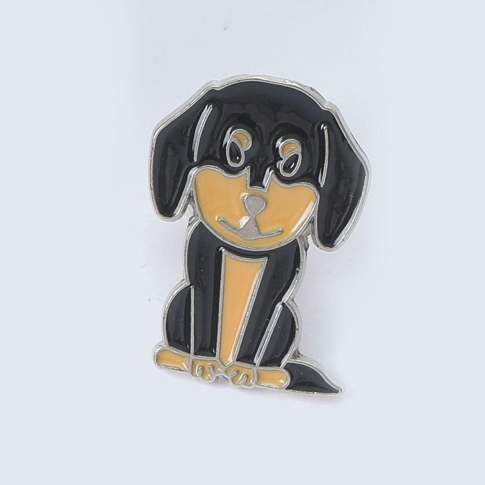 Cartoon Dog Dog Animal Enamel Pins Bulldog Cartoon Metal Badge Pet Dog Brooch Kid Gift